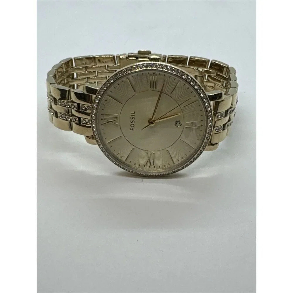Fossil Jacqueline ES3547 Women's Gold Stainless Steel Analog Dial Watch JNA345